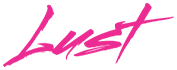 Pink color stylized word Lust